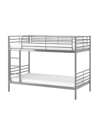 Maf Metal Steel Bunk Bed Maf-116 Heavy Duty Silver & Guard Rails Sturdy For Home, Baby Home, Apartment Studio Room Size 90X190 Cm - pzsku/ZCEA74CFB6A73100B6EAEZ/45/_/1718011935/97b7aefa-a25e-4af1-92f3-ce055eab8921
