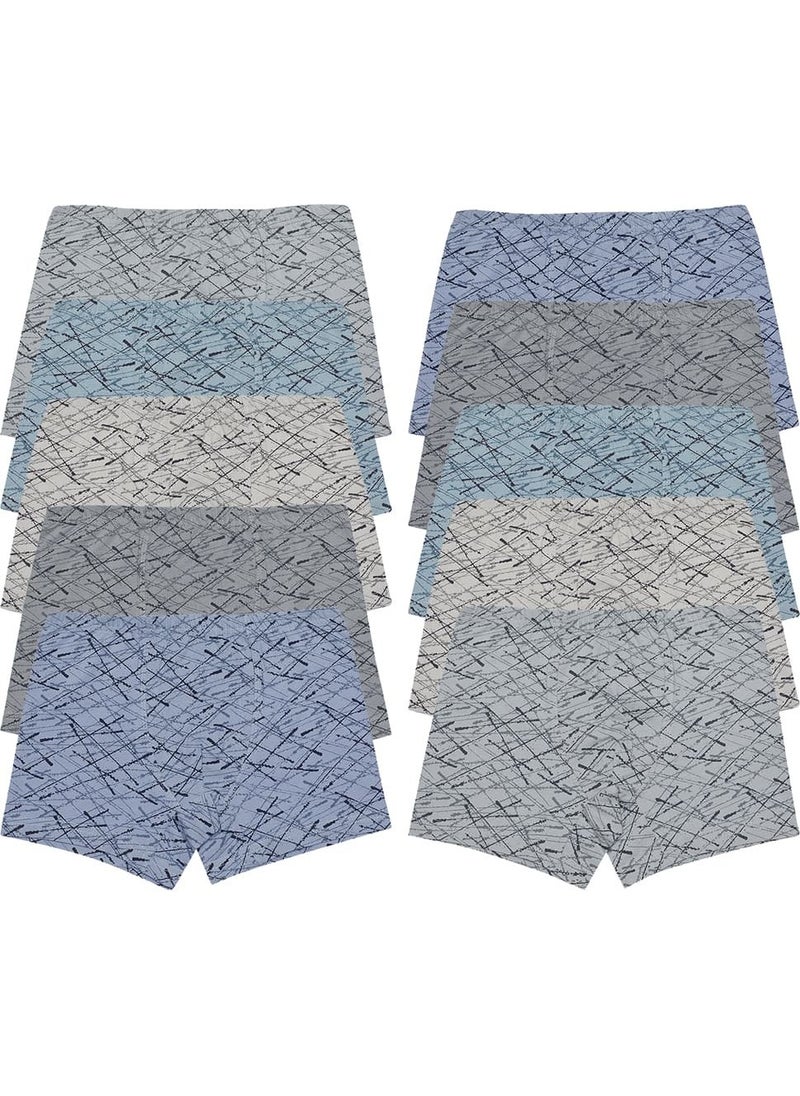 Donella - 10 Pcs Color Printed Boy's Boxer - 751310 - Image 1