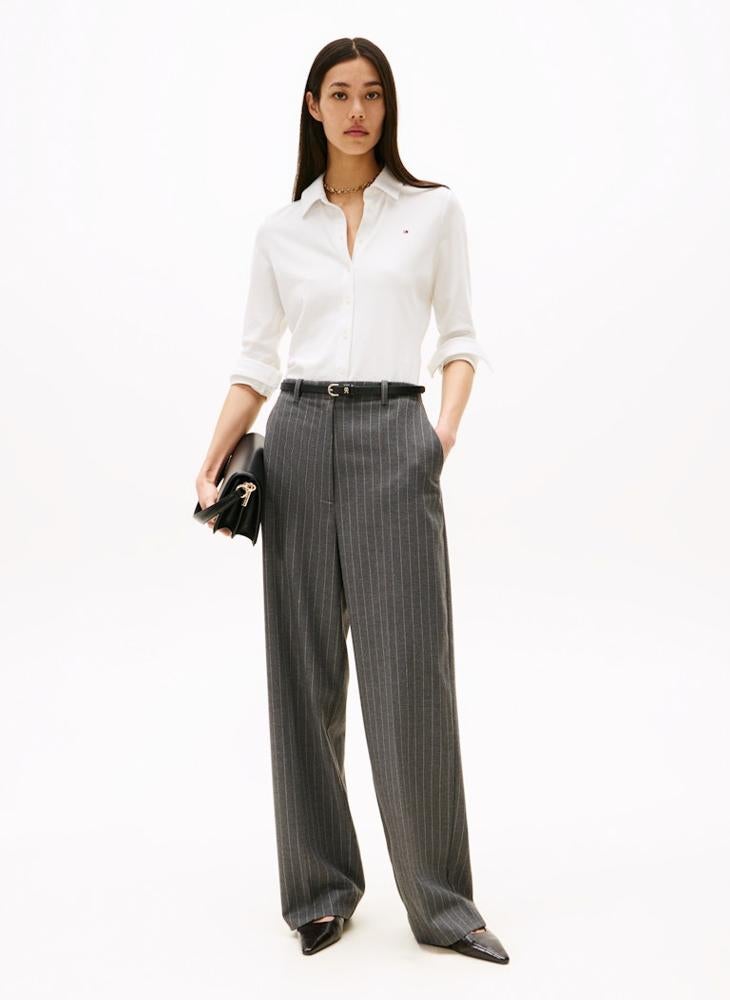 TOMMY HILFIGER 1985 SLIM PIQUE LS SHIRT - Image 3