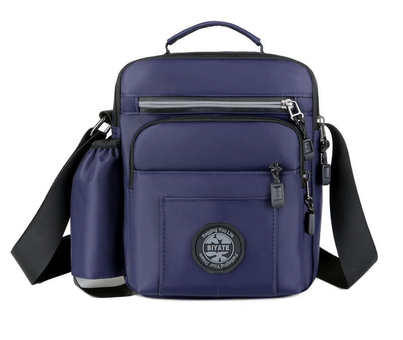 New Multi-Functional Men'S Shoulder Crossbody Casual Bag Multi-Layer Business Travel Waterproof Handbag - Image 1