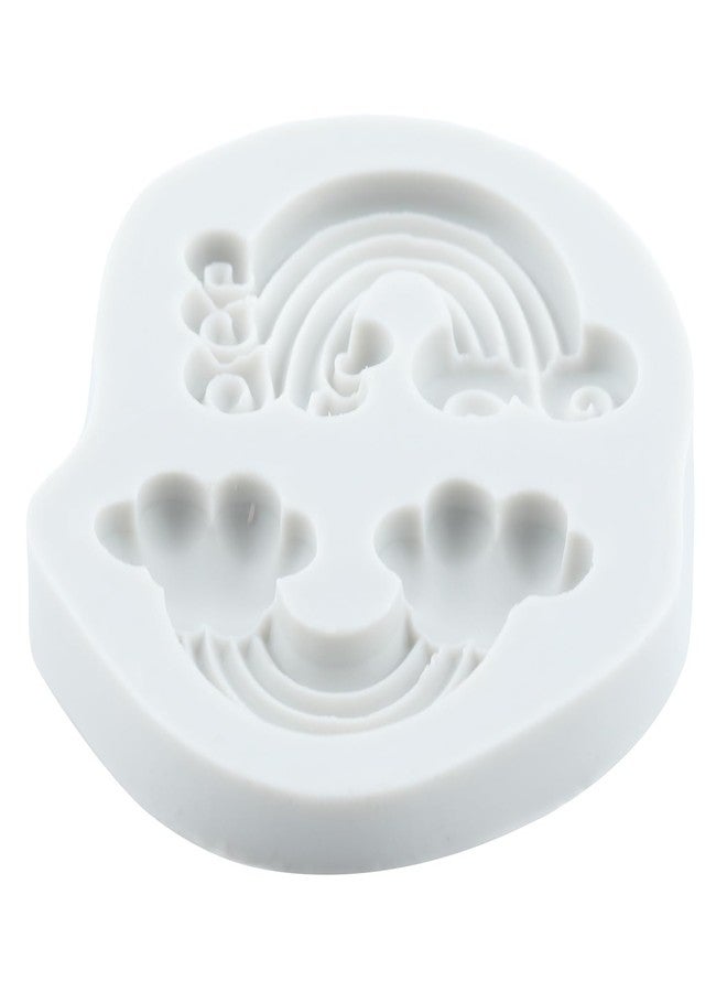 YANQINMS Rainbow Silicone Fondant Molds For Cake Decorating Cupcake Topper Candy Chocolate Gum Paste Polymer Clay - Image 4
