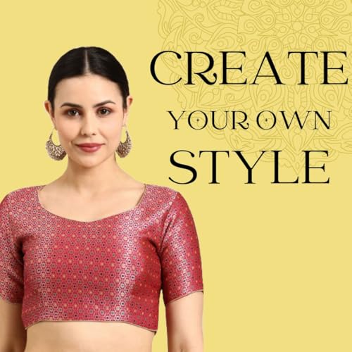 SELVEL Women's South Silk Jacquard Unstitched 1 Meter Blouse Piece Pack of 10 | Blouse Combo Set for Gifting - Image 5