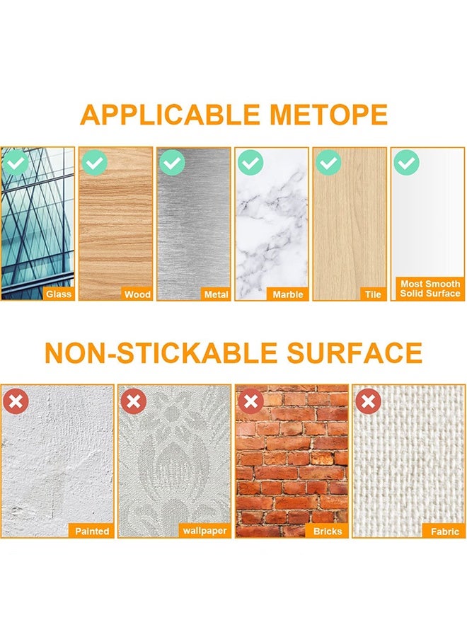 دبليو أف أف أو شرائط تعليق الصور اللاصقة الثقيلة - 24 زوجًا (48 شريطًا) لاصقات جدار بدون تلف لتعليق الملصقات/الصور/المنزل/المكتب - كبيرة/بيضاء - Image 5