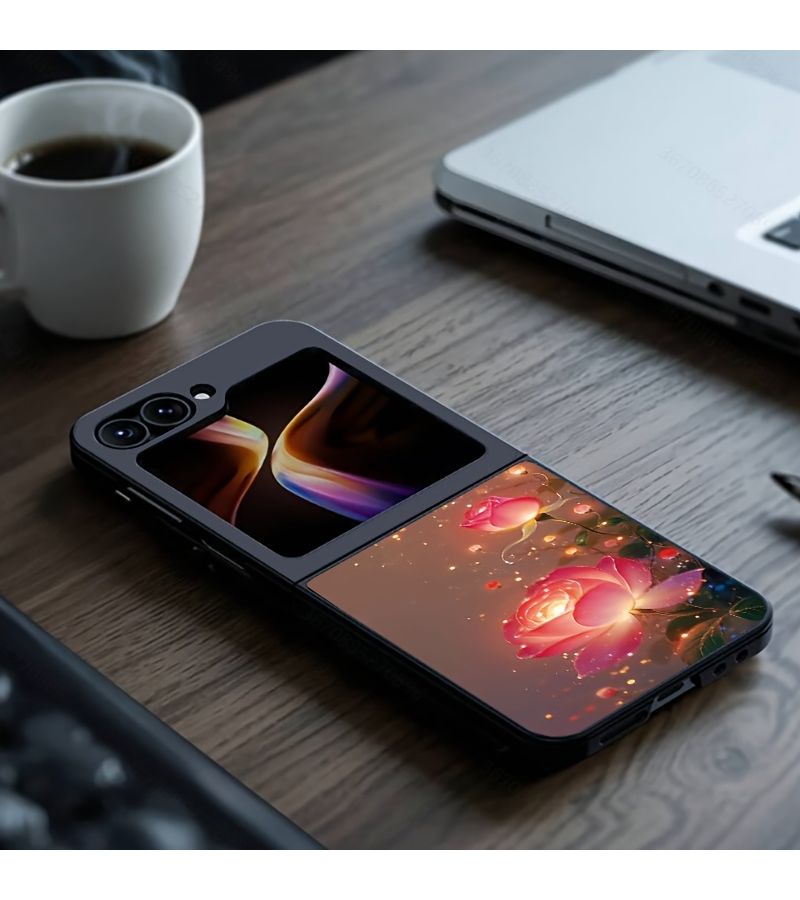 Pink Flowing Light Voice Controlled Luminous Phone Case for Galaxy M35 5G - Image 2