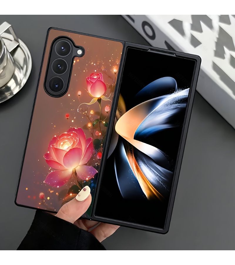 Pink Flowing Light Voice Controlled Luminous Phone Case for Galaxy M35 5G - Image 3
