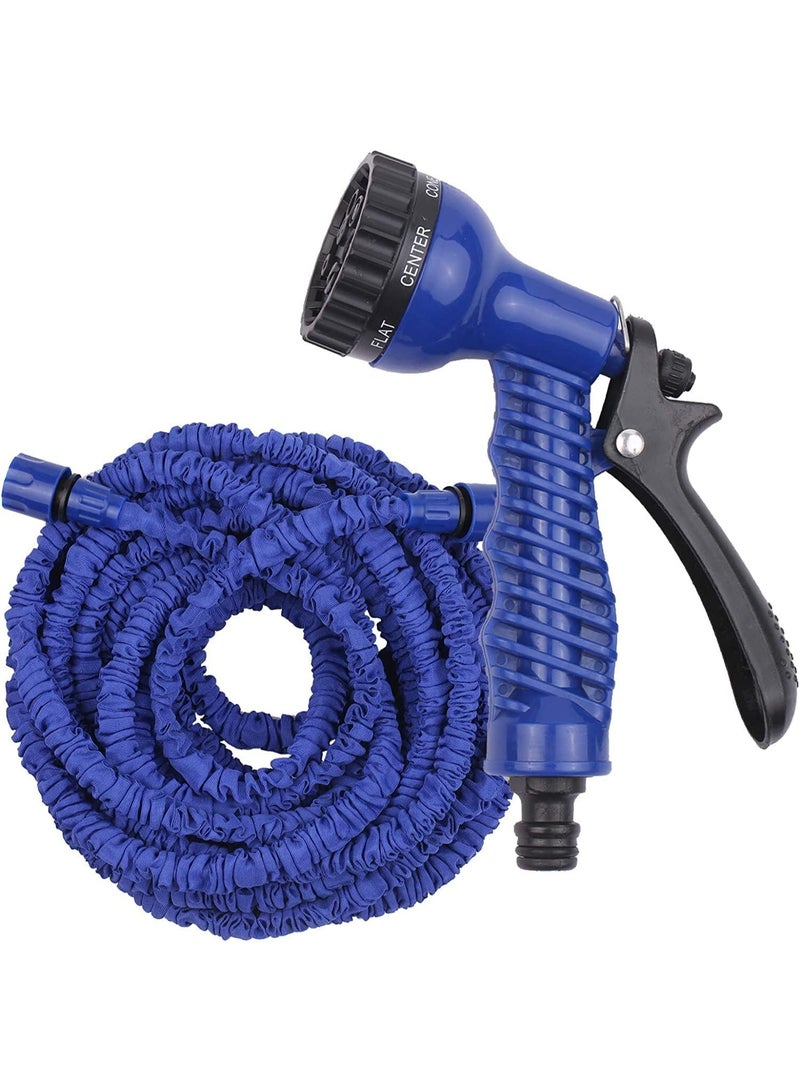 FALMER 100 Ft 30M Water Hose pipe For Garden Flexible Expandable With Spray Gun Washing Car Window Filling Pool Watering Plants Assorted Color- (BLUE). - Image 1