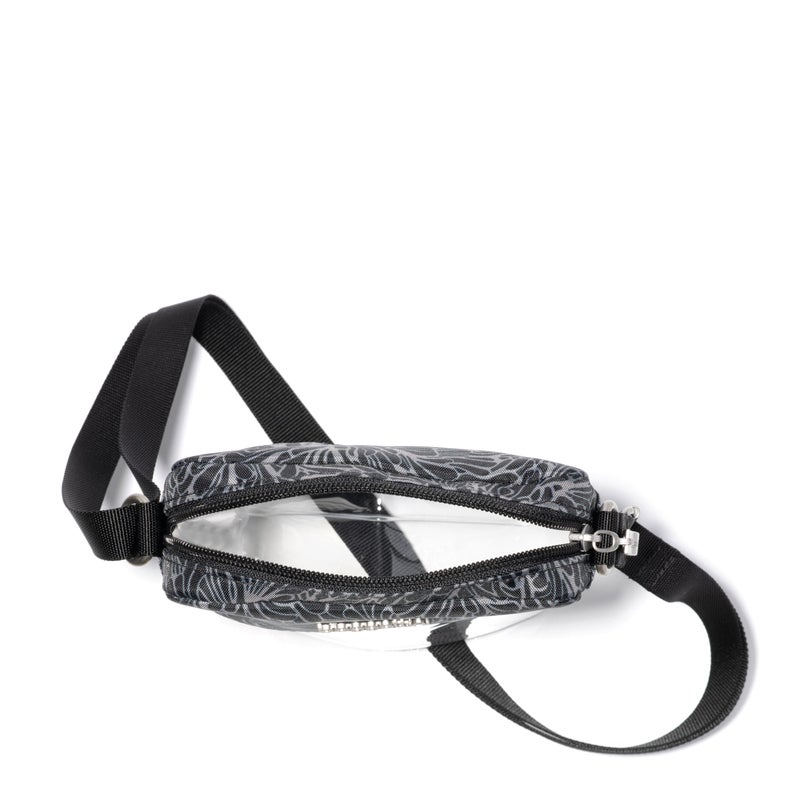 Baggallini Womens Clear Bryant Crossbody, Midnight Blossom, One Size US - Image 4