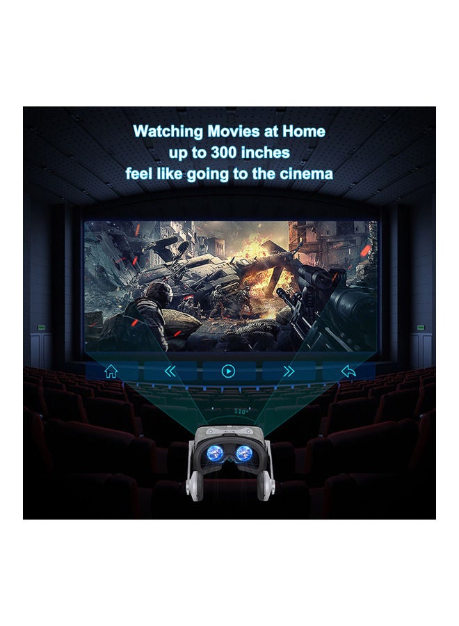 VR Eye Protected Virtual Reality Headset Grey/Black - Image 4