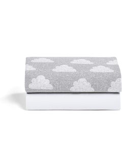 Snuz Pod Cot And Cot Bed Fitted Sheet Pack Of 2 Fits Both Cot And Cot Beds Long Lasting Quality Infant  - Image 2
