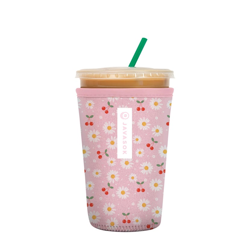 Sok It Sok It JavaSok Iced Coffee  Cold Soda Insulated Neoprene Cup Sleeve Cherry Bomb Medium 2228oz