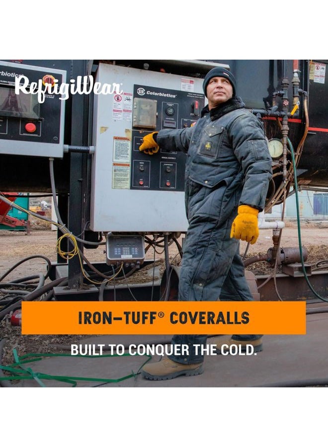 RefrigiWear Unisex Iron-Tuff Insulated Coveralls, Comfort Rating of -50°F, Navy, XL - Image 2