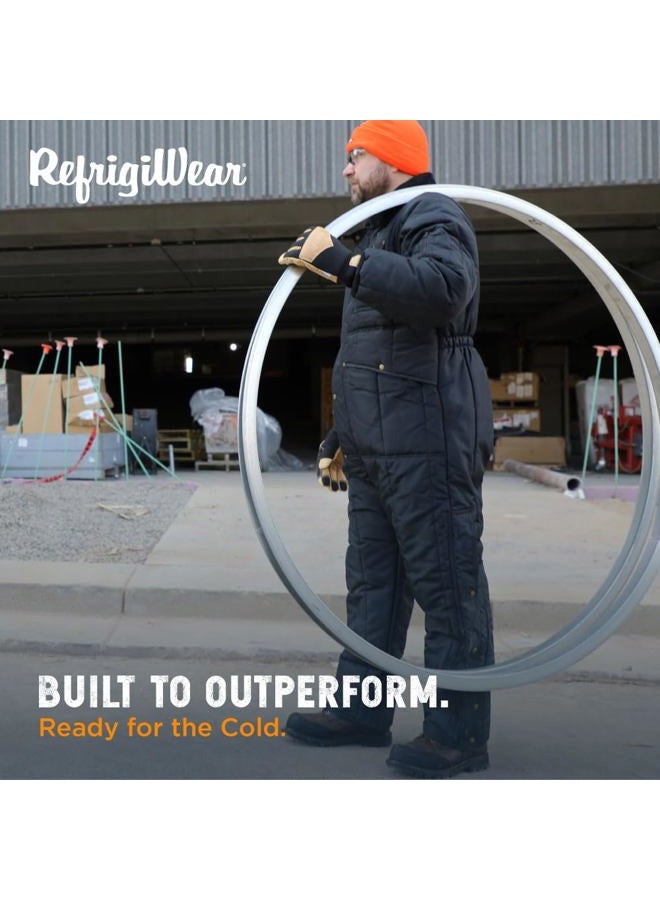 RefrigiWear Unisex Iron-Tuff Insulated Coveralls, Comfort Rating of -50°F, Navy, XL - Image 4