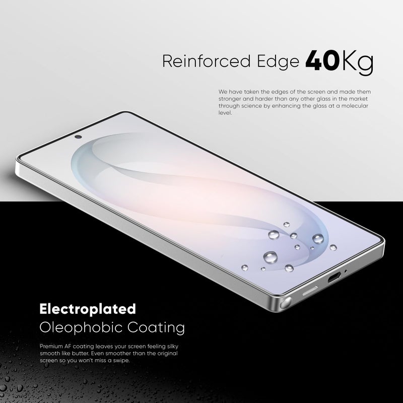 FLOLAB حماية شاشة FLOLAB NanoArmour ONETIME PRO لجهاز Samsung Galaxy S26 Ultra زجاج مقسى مضاد للانعكاس، من الحافة إلى الحافة، متوافق مع بصمة الإصبع، خالي من الغبار، سهل التركيب - Image 4