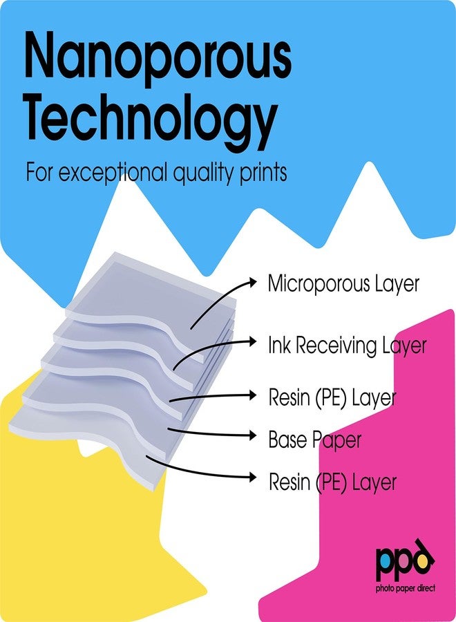 PPD Satin Photo Paper for Inkjet Printer, Premium Pearl Luster Finish 13 x 19 Size Sheets for Printable Photos, Thick 255 gsm 68 lbs 10.5 mil, White, Water Resistant & Instant Dry Print (50 Pack) - Image 3