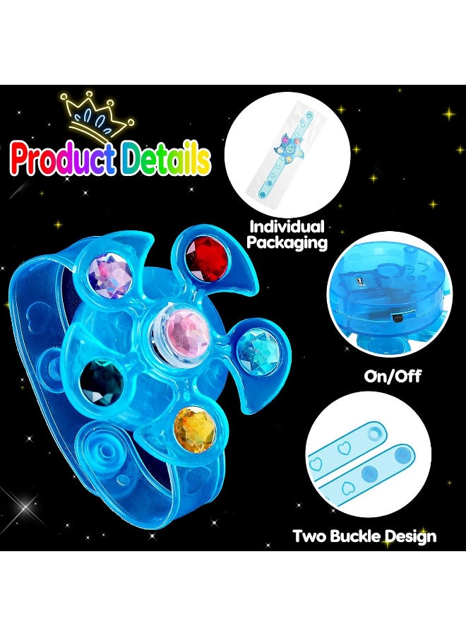 TFiOXL 25PCS LED Light Up Fidget Spinner Bracelets Party Favors Bulk for Kids Summer Spring Goodie Treat Bag Stuffers Treasure Box Toys Carnival Prizes Birthday Return Gifts for Boys Girls - Image 3