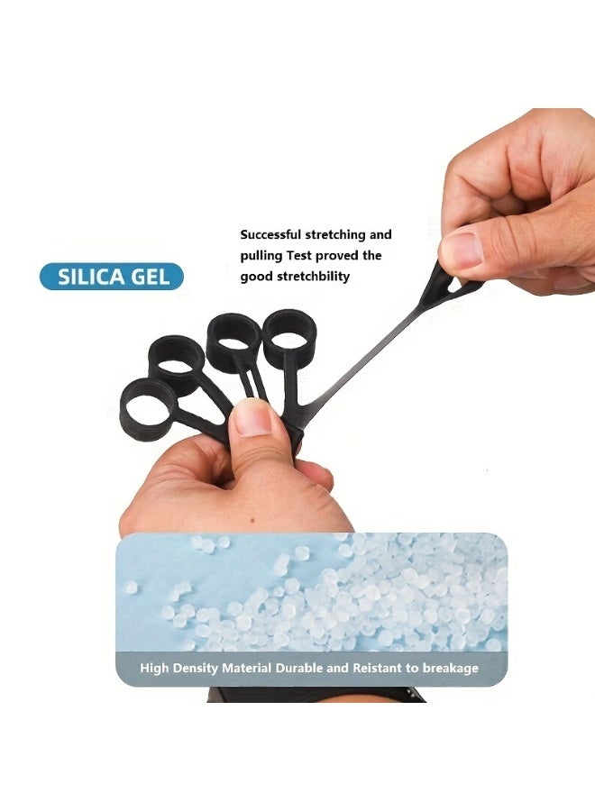 Goolsky Finger-Strengthening Silicone And Stretch Bands with Wrist Support - Perfect for Hand Muscle Workouts And Grip Training. - Image 5