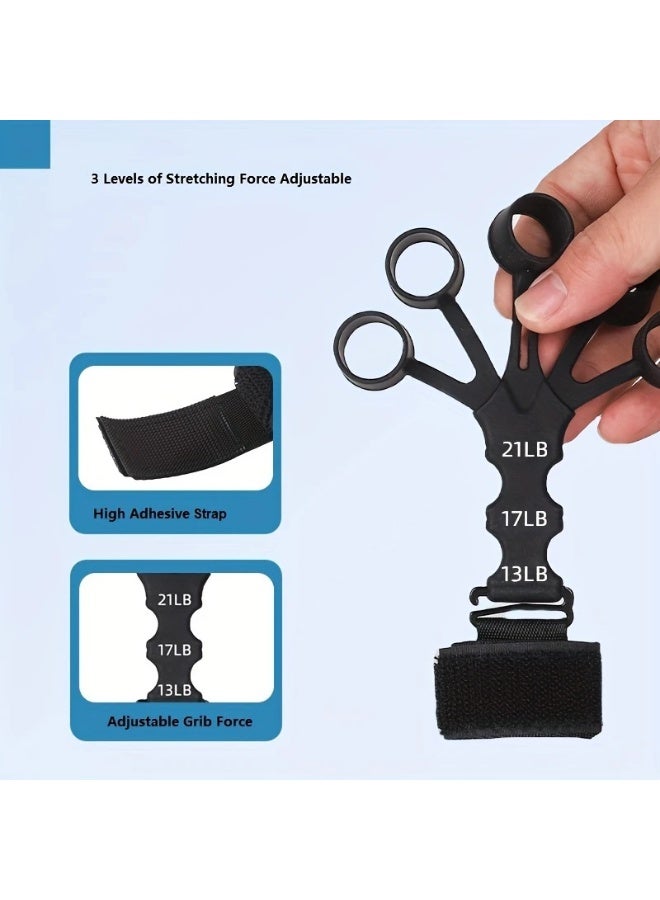 Goolsky Finger-Strengthening Silicone And Stretch Bands with Wrist Support - Perfect for Hand Muscle Workouts And Grip Training. - Image 2