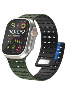 Magnetic Sport Band for Apple Watch Ultra - 49mm, 45mm, 44mm, 42mm, Silicone Strap for Women and Men, Fits iWatch SE/SE2 & Series 9/8/7/6/5/4, Ultra 2/Ultra