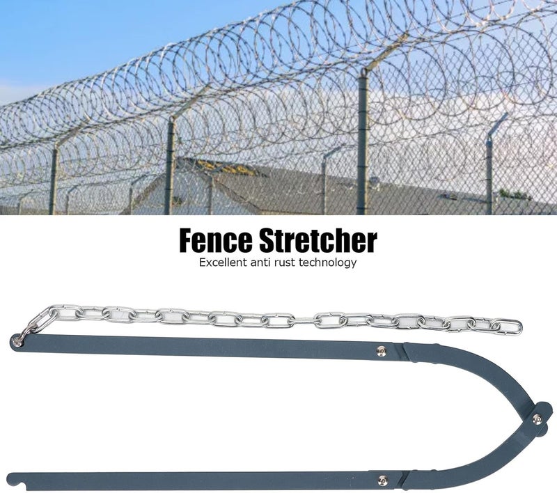 klarako Fence Fixer Farm Fence Tensioner Garden Fence Fixer Repair Tool, Iron Metal Garden Fence Manual Patch Fixer Portable Chain Fence Filter Fence Stretcher Tool Fence Crimping Tool - Image 2
