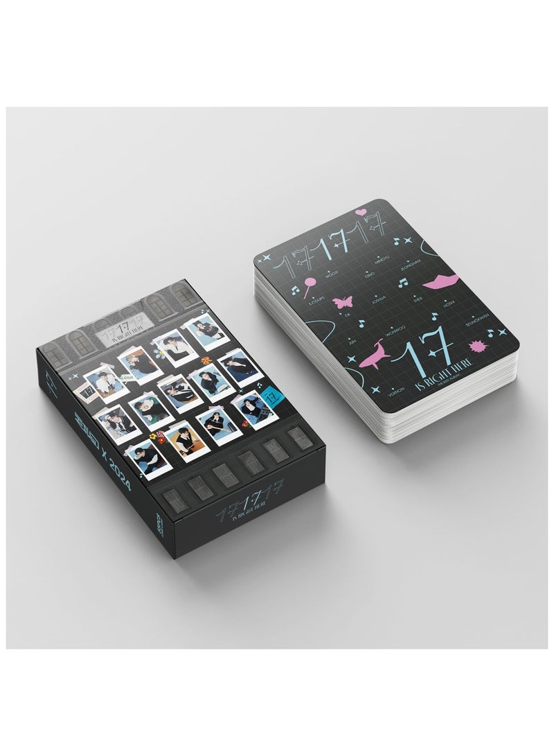 EHOME 55Pcs Seventeen Comeback Album 17 IS RIGHT HERE Lomo Cards - Image 4