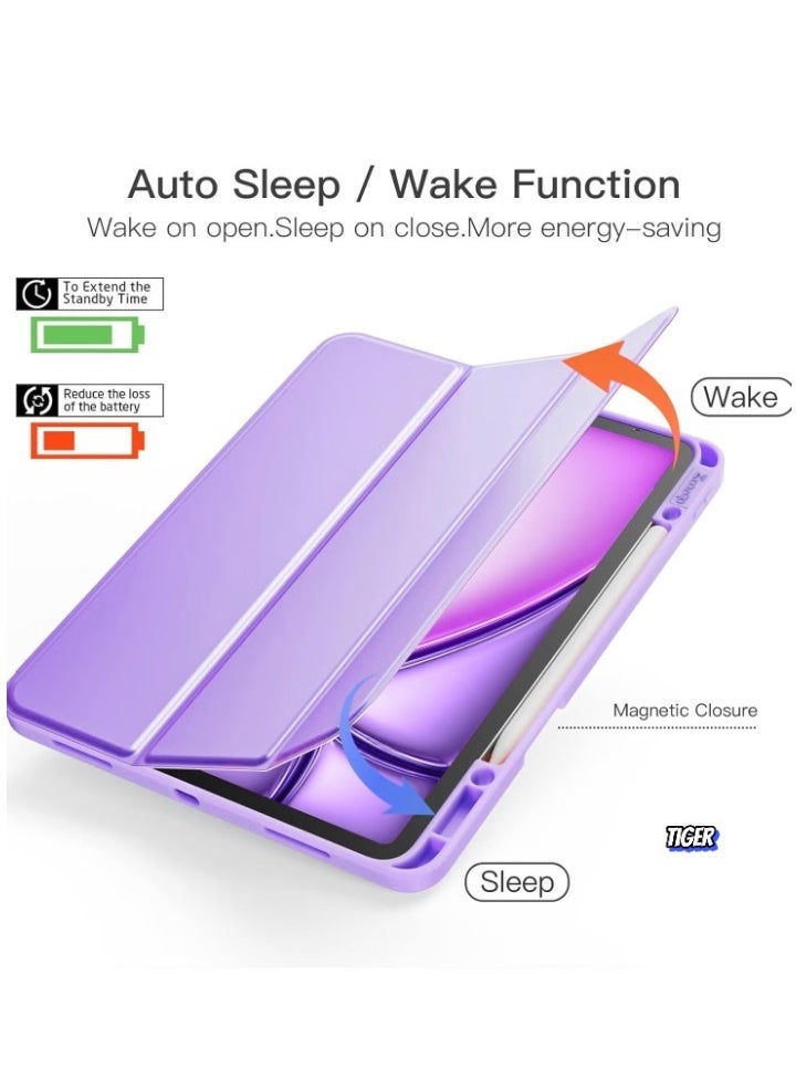 TIGER iPad Air 13 Inch Case M2 2024 – Smart iPad Case with Pencil Holder, Supports Pencil Pro & Pencil (USB-C), Touch ID, Auto Wake/Sleep Feature – Premium Protection for iPad Air M2 2024 - Image 2