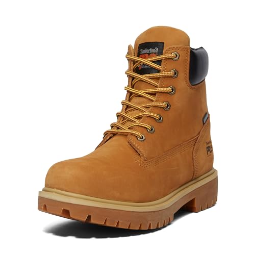 Timberland حذاء عمل صناعي مقاوم للماء للرجال من تيمبرلاند برو، 6 إنش، رأس ناعم، معزول، قمح-2024 جديد، 11.5 و - Image 1