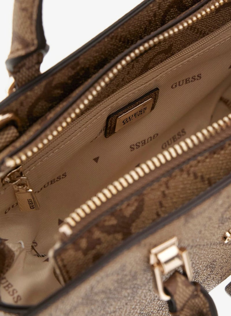 GUESS Queensland Mini Satchel Bag - Image 4