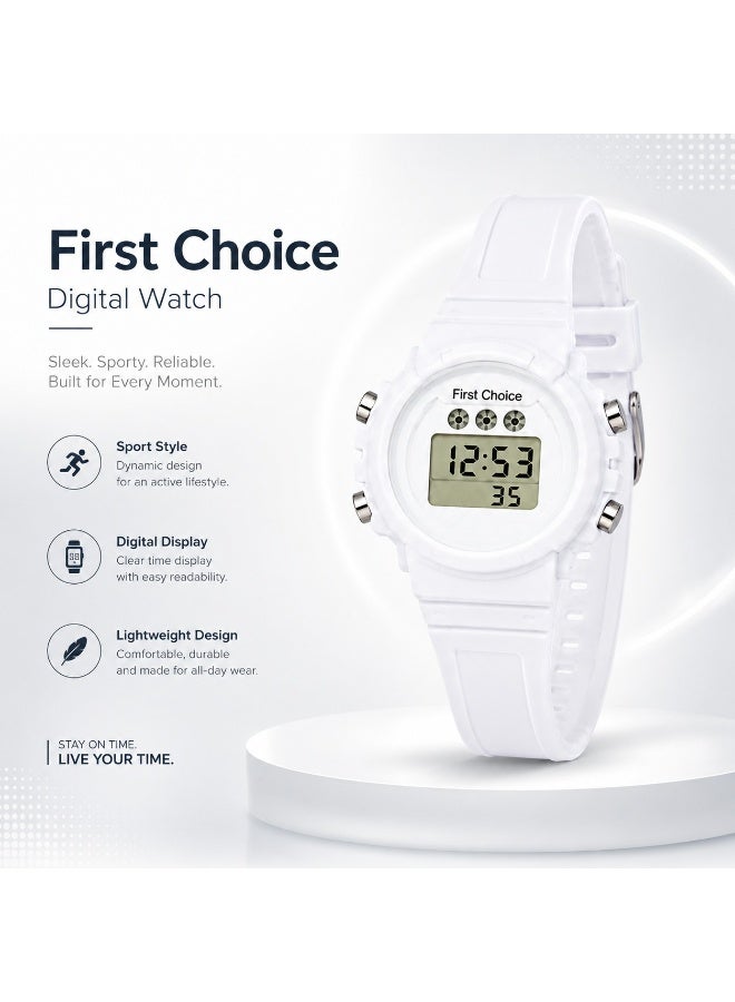 First Choice ساعة رقمية رياضية - خفيفة الوزن ومريحة جداً، 25 جرام، تصميم عصري . - Image 4