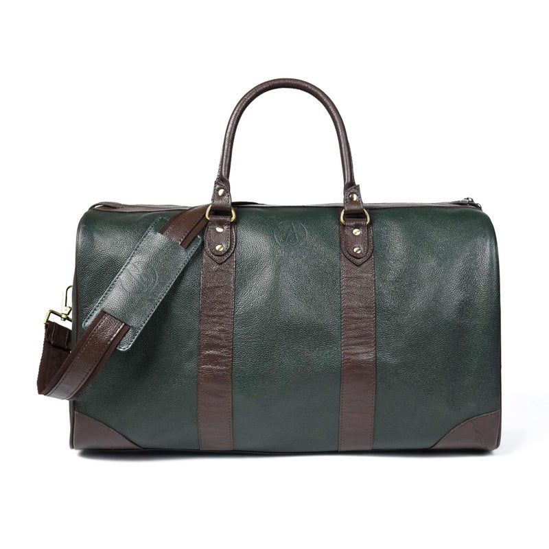 Adyan Leather Duffel Bag 20 Travel Carry on Weekender Luggage Overnight Bags for Women and Men Green 20 inch - Image 2