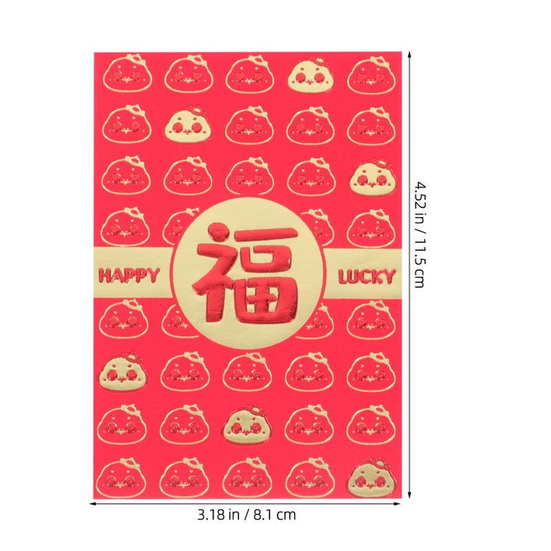 Chinese Year Red Envelopes Snake Design 60pcs Hongbao Lucky Money Packets for Wedding Festival - Image 4