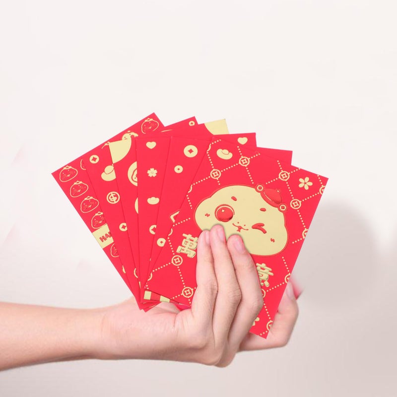 Chinese Year Red Envelopes Snake Design 60pcs Hongbao Lucky Money Packets for Wedding Festival - Image 5