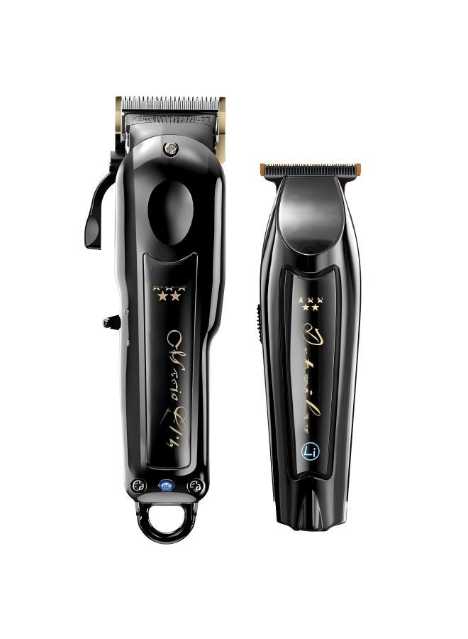 Men's Electric Hair Clipper and Body Trimmer Set, Safe and Practical, Two-Blade Shaver Combo (8184-8171)
