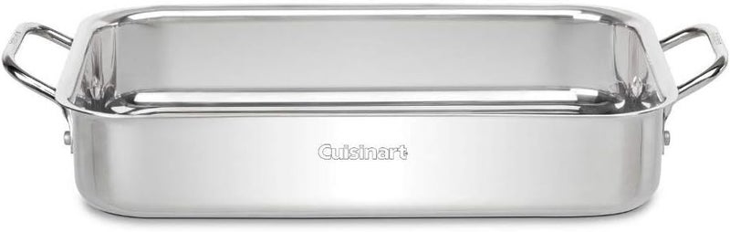 Cuisinart 7117-135: صينية لازانيا من الفولاذ المقاوم للصدأ بقطر 13.5 بوصة، من مجموعة أدوات الطهي Chef’s Classic Stainless-Cookware Collection.