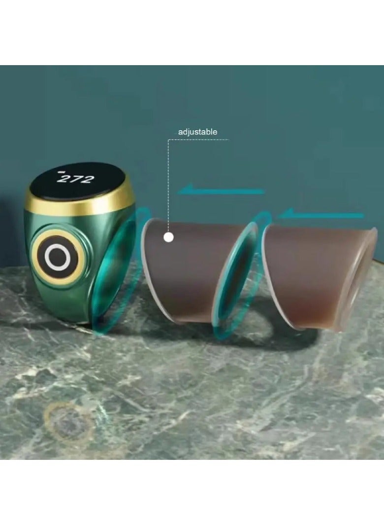 An OLED Display Counting Ring, Tasbih, Featuring a Skin-Friendly Adjustable Silicone Ring, Easy to Use, Simple to Operate, Equipped with a TYPE-C Charging Port for Extended Standby Time. - Image 2