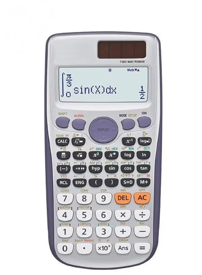بريمو بلس الة حاسبة علمية fx-991ES PLUS محمولة مع شاشة LCD، متعددة الوظائف للطلاب متعددة الوظائف للمنتجات المكتبية والالكترونيات والرياضيات الاساسية - Image 3