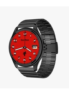 Hommtel Hommtel GT5 Ultrabithin Smartwatch 1.53 Inch Real AMOLED Display 7.8mm Thickness With 3 Pair Straps and Wireless Charger For Gents and Boys Black  - Image 2