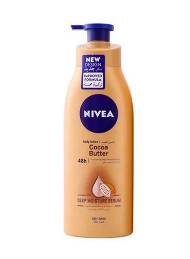 Nivea Cocoa Butter Body Lotion With Deep Moisture Serum 400ml - Image 3