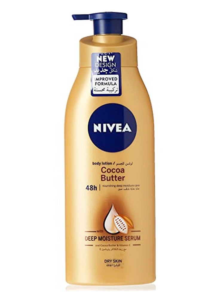 Nivea Cocoa Butter Body Lotion With Deep Moisture Serum 400ml - Image 2