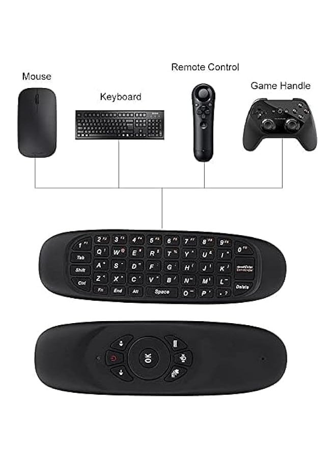 HuHa - Tv Remote Replacement Compatible With Universal TV Remote Control, Wireless Air Mouse With Keyboard for Smart TV, Set-Top Box, media player - Image 1