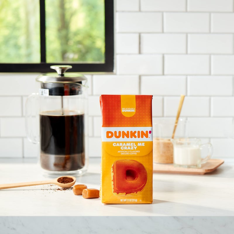 Dunkin' Caramel Me Crazy Flavored Ground Coffee, 11 Ounce (Pack of 1) - Image 2