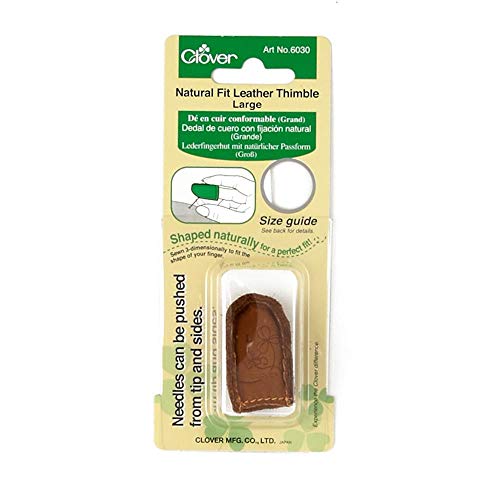 Clover Natural Fit Leather Thimble Large - Image 5