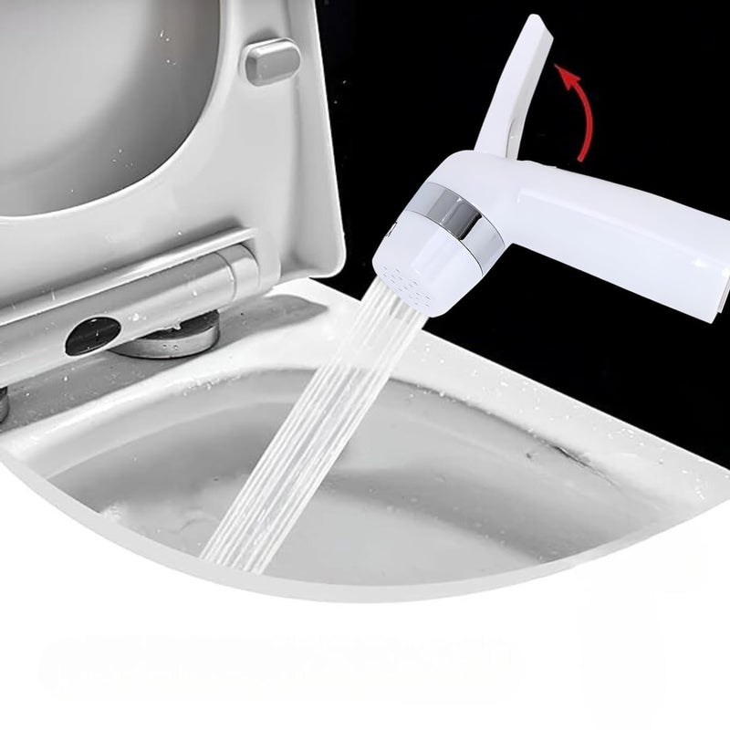 NEW WARE Health Faucet for Bathroom White ABS Body Jet Spray for Toilet Shower Pack of 2 - Image 2