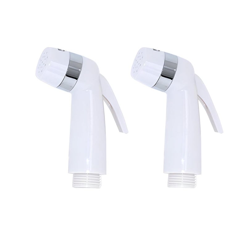 NEW WARE Health Faucet for Bathroom White ABS Body Jet Spray for Toilet Shower Pack of 2 - Image 1