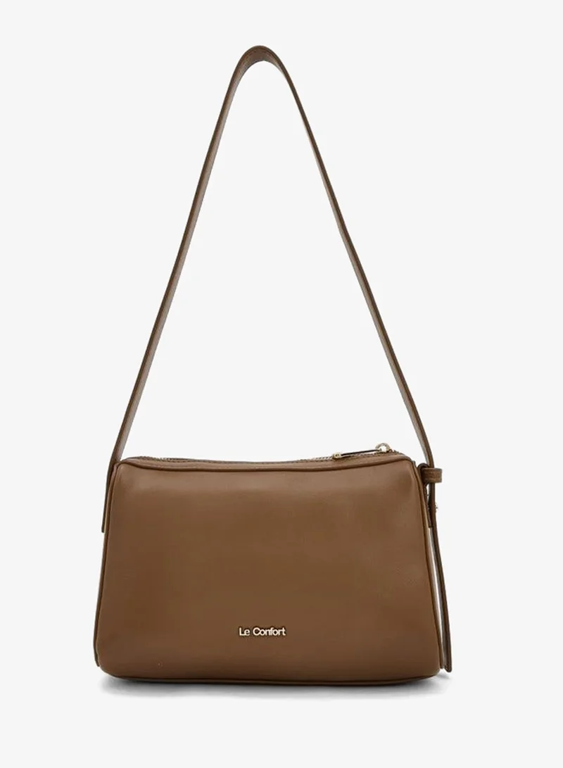 Colourblock Crossbody Bag With Zip Closure