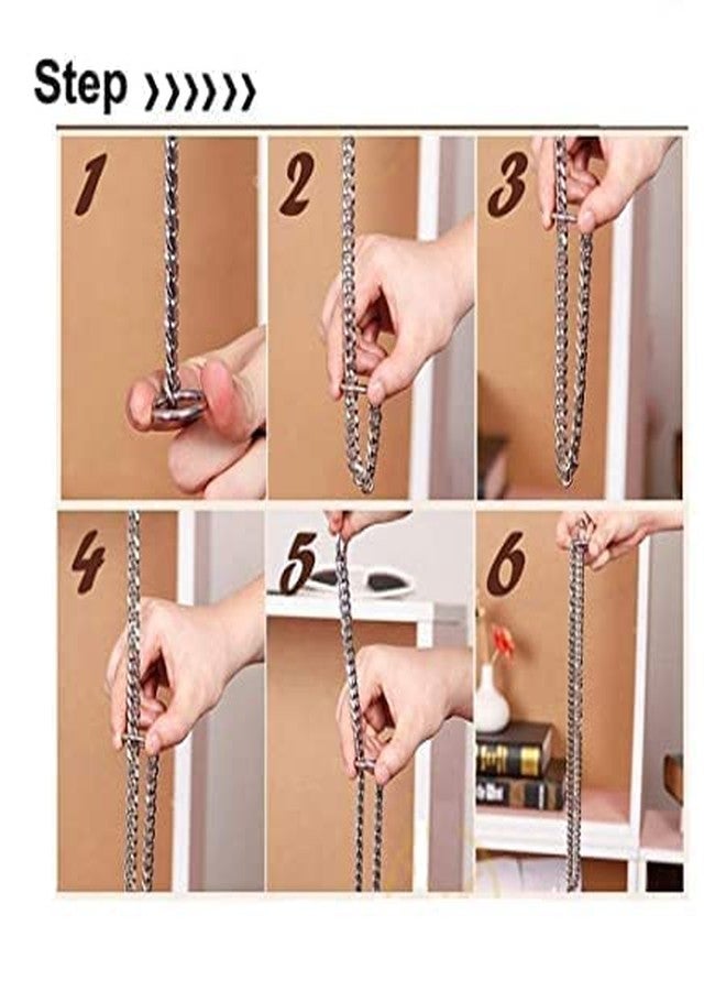 D&C PAWS Hevay Duty Golden Chrome Plated Brass Neck Collar Choke Chain 24 inch/4mm Ideal for Training/Outdoor Walking Medium and Large Dogs - Image 4