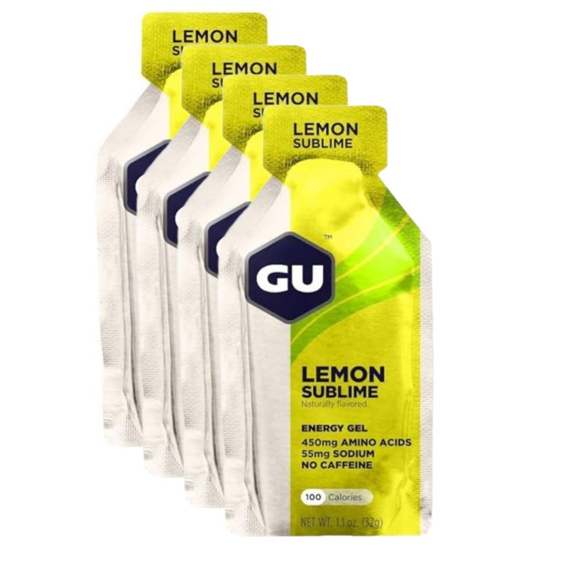 Gu Energy Gel, Lemon Sublime, Quick and Sustained Energy, Electrolyte ReplacementGu Energy Gel, Vanilla Bean, 1 Piece, Quick and Sustained Energy, Electrolyte Replacement, Pack of 4 - Image 1
