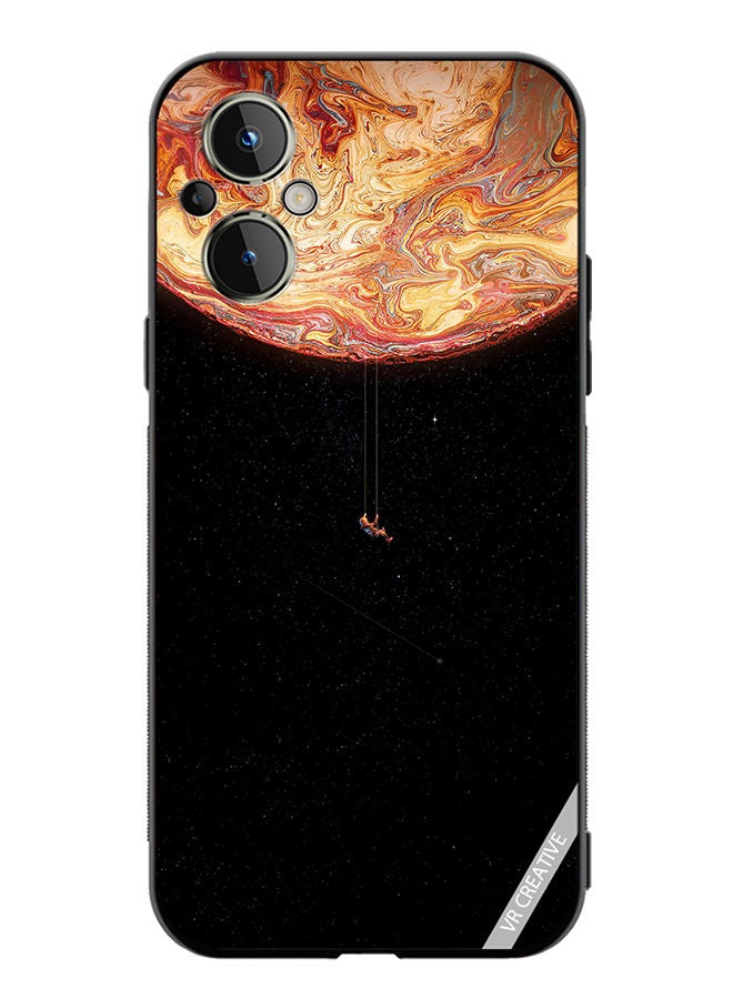 VR CREATIVE Protective Case Cover For OnePlus Nord N20 5G Black Galaxy Design Multicolour - Image 1