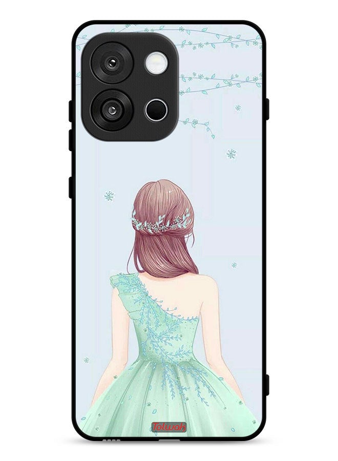 Tolwak OnePlus 13T Protective Case Cover Cute Girl In Floral Dress - Image 1