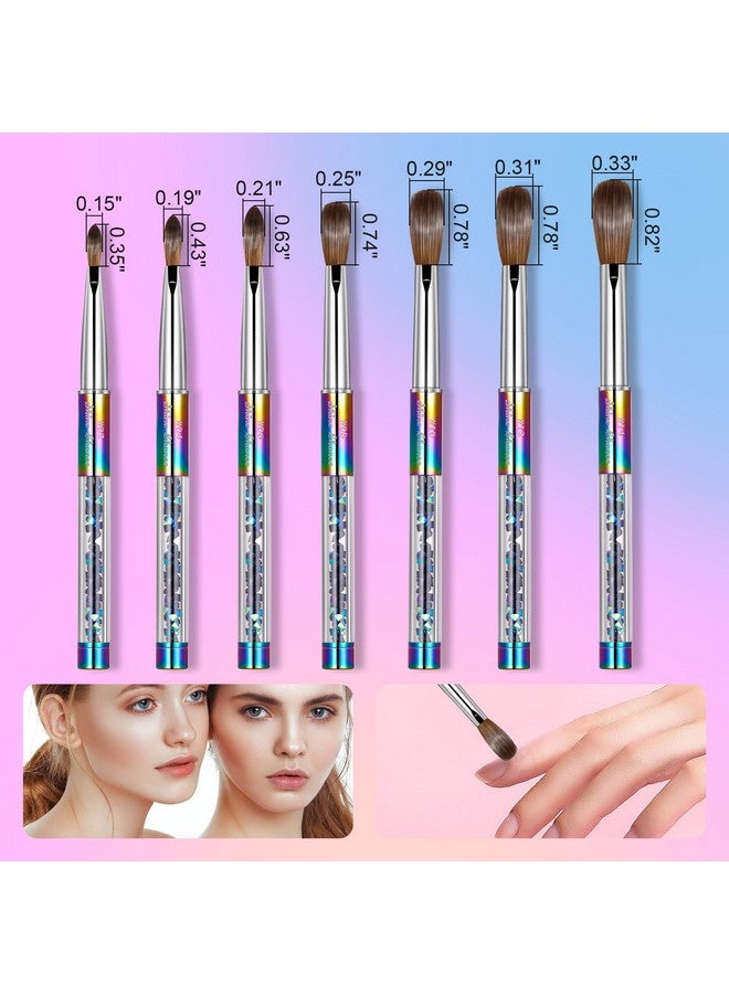 Shine Chance Acrylic Nail Brush Size 10, 100% Real Kolinsky Art Nail Brush For Acrylic Powder Application, Handmade Women Manicure Nail Extension Tool For Professional Diy Home Salon And Beginners - Image 3