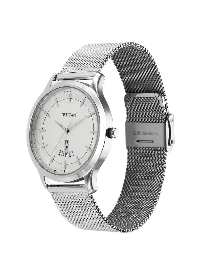 TITAN Men's Analog Round Shape Stainless Steel Wrist Watch - 1825SM10 - 47.3 Mm  - Image 3